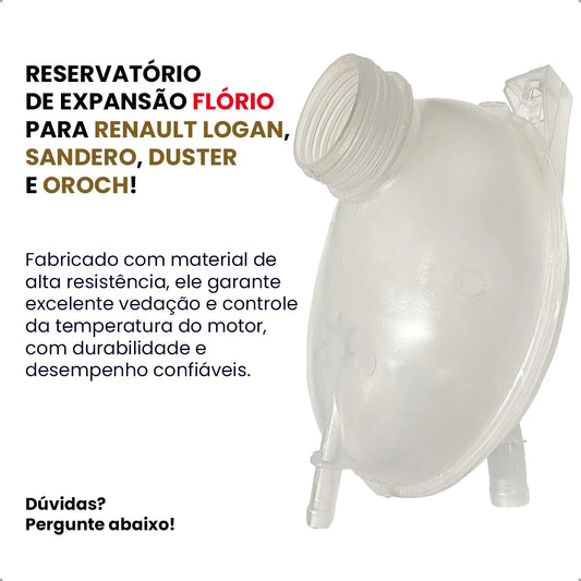 Reservatório Radiador Água Logan Sandero Duster Oroch Florio - foto 2