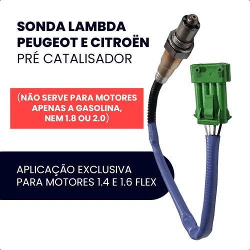 Sonda Lambda Peugeot 206 306 307 407 C3 C4 Flex - foto 2