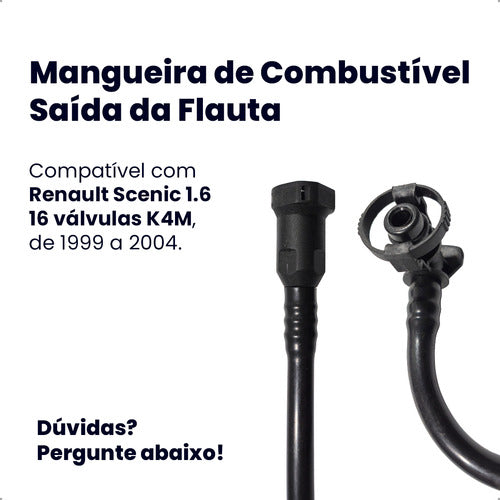 Mangueira Tubo Combustível Renault Scenic 1.6 16v 99 A 2004