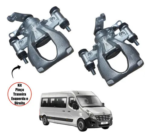 Kit Pinça Freio Traseira Dir Esq Renault Master 2.3 16v M9t - foto 2