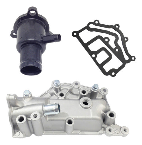 Kit Carcaça Valvula Termostatica Megane Scenic 1.6 2.0 16v - foto 6