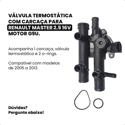 Valvula Termostatica Completa Renault Master 2.5 16v G9u - foto 2