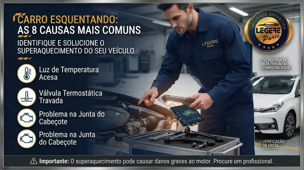 Carro Esquentando Demais: 8 Causas, O Que Fazer e Quando Suspeitar da Válvula Termostática