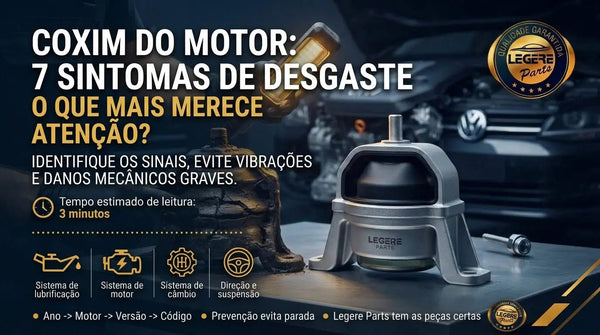 Coxim do Motor: sintomas, barulho e quando trocar
