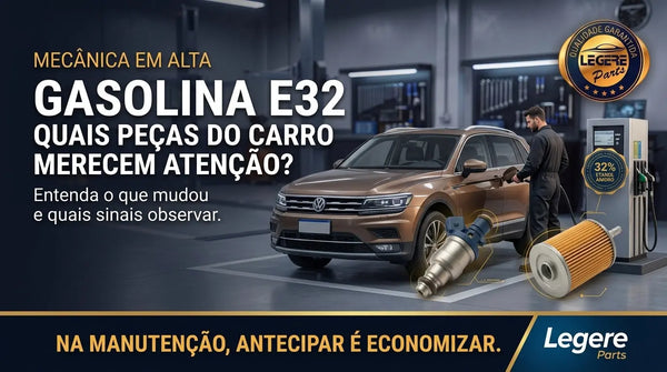 Gasolina E32: quais peças do carro merecem atenção? Legere Parts