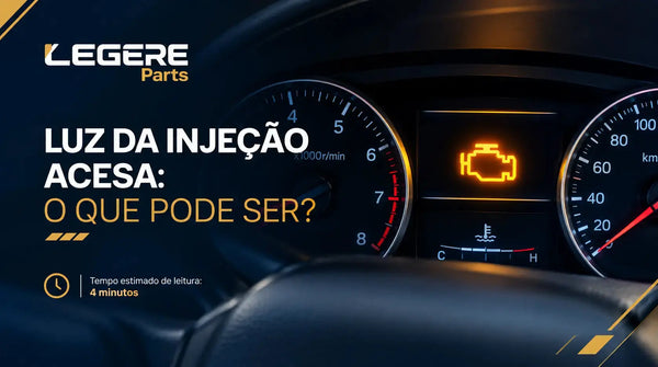 Luz da injeção acesa: o que pode ser?