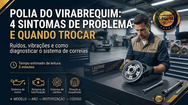 Polia do Virabrequim: Sintomas, Barulho e Quando Trocar