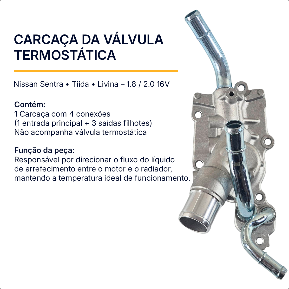 Carcaça Válvula Termostática sentra Tiida Livina 1.8 2.0 16v