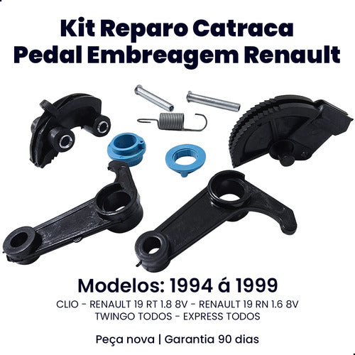 Kit Reparo Catraca Pedal Embreagem Renault R19 Twingo Clio
