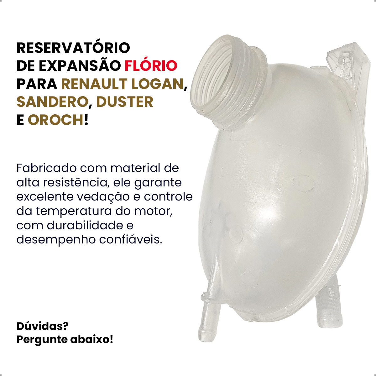 Reservatório Radiador Água Logan Sandero Duster Oroch Florio