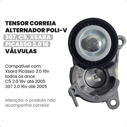 Tensor Correia Alternador Poli-v 307 Xsara Picasso 2.0 16v - foto 2