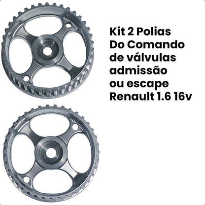 Kit Polias Comando Renault Scenic Logan Clio Sandero 1.6 16v - foto 2