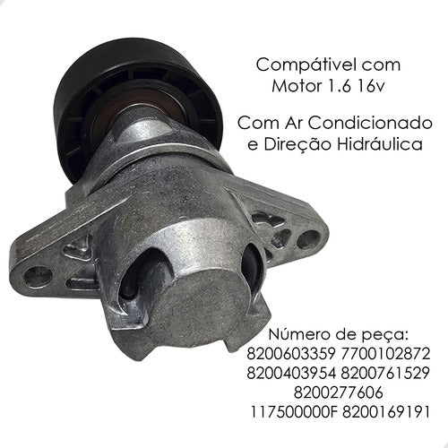 Tensor Correia Alternador Clio Megane Scenic Duster Logan