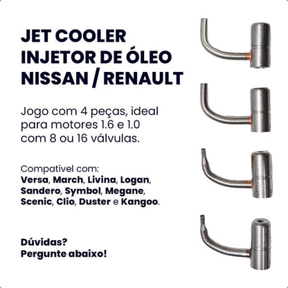 Jet Cooler Injetor Oleo Renault Clio Sandero Logan 1,0 16v - foto 2