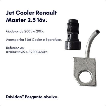 Jet Cooler Bico Injetor Oleo Renault Master 2,5 16v - foto 2