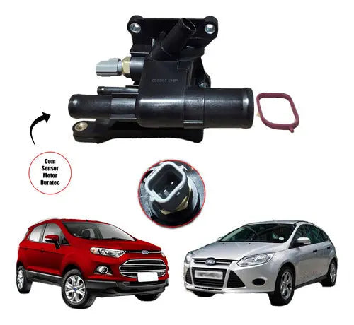 Carcaça Termostatica Fusion Focus Ecosport 2.0 16v Duratec - foto 2