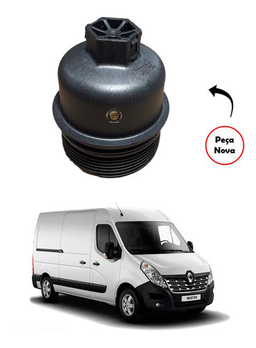 Copo Tampa Filtro Oleo Renault Master 2,5 16v - foto 3