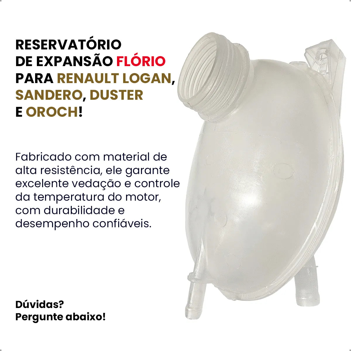 Reservatório Radiador Água Logan Sandero Duster Oroch Florio