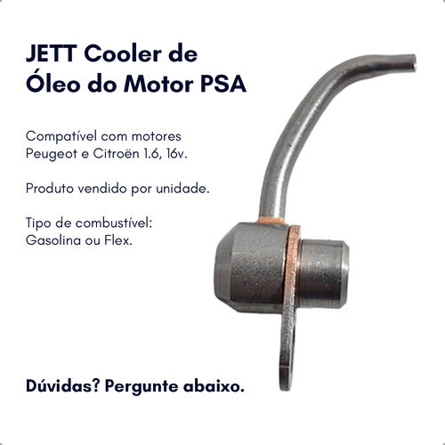 Jet Cooler Injetor Oleo 206 207 208 307 308 C3 C4 Picass 1.6