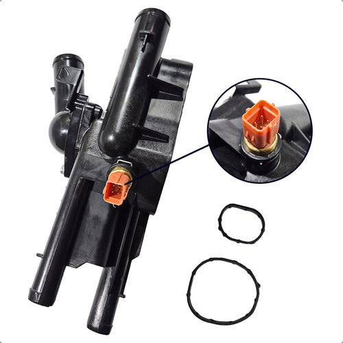 Carcaça Válvula Termostática Ix35 Sonata Santa Fé 2.0 2.4