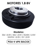 Polia Virabrequim Peugeot Citroen 306 405 Xsara Zx 1.8 8v