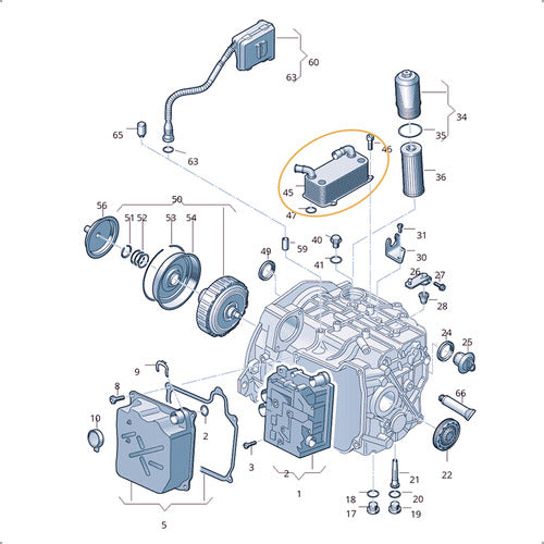 Radiador Oleo Cambio Audi Q3 Vw Tiguan 2.0 Tfsi 0bh317019a
