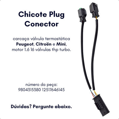 Chicote Plug Válvula Termostátic Peugeot Citroen 1.6 16v Thp - foto 2