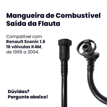 Mangueira Tubo Combustível Renault Scenic 1.6 16v 99 A 2004 - foto 2