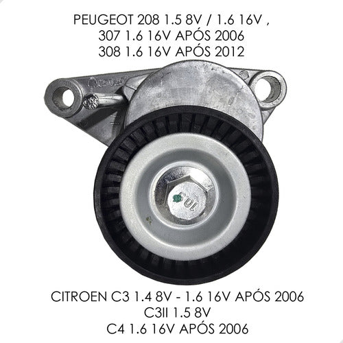 Tensor Correia Alternador Poli Peugeot 307 308 C3 C4 1.4 1.6
