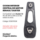 Coxim Calço Central Do Cambio Inferior Duster 1.6 2.0 16v
