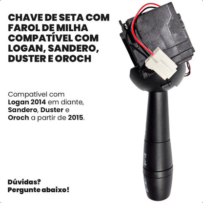 Chave Seta Renault Logan Sandero Duster Oroch 2015 2016 2017 - foto 2
