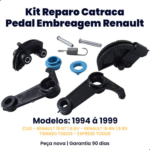Kit Reparo Catraca Pedal Embreagem Renault R19 Twingo Clio