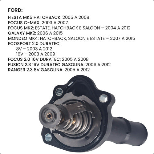Válvula Termostática Fusion Ranger Rover Evoque 2.0 Ecoboost