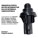 Par Interruptor Botão Luz Porta Renault Clio Logan Sandero