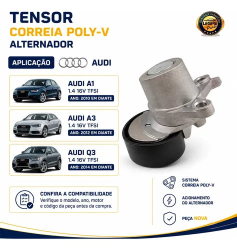 Tensor Correia Poly-v Alternador Audi A1 A3 Q3 1.4 Tfsi