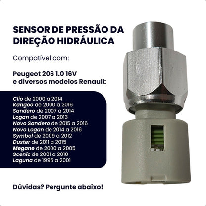Sensor Pressão Direção Hidráulica Peugeot 206 1,0 16v - foto 2