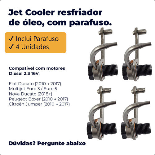 Kit 4 Jet Cooler Fiat Ducato Peugeot Boxer Citroen Jumper