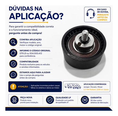 Tensor Polia Alternador Jumper Ducato Boxer Multijet 2.3 16v