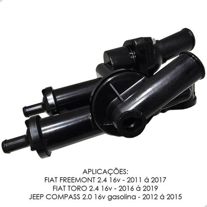 Carcaça Válvula Termostática Fiat Freemont 2.4 Jeep Compass - foto 2