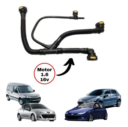 Mangueira Respiro Motor Peugeot 206 207 307 Partner 1.6 16v - foto 3