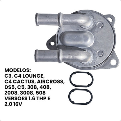 Resfriador Trocador Calor Oleo Caixa 308 408 C3 C4 Lounge - foto 3