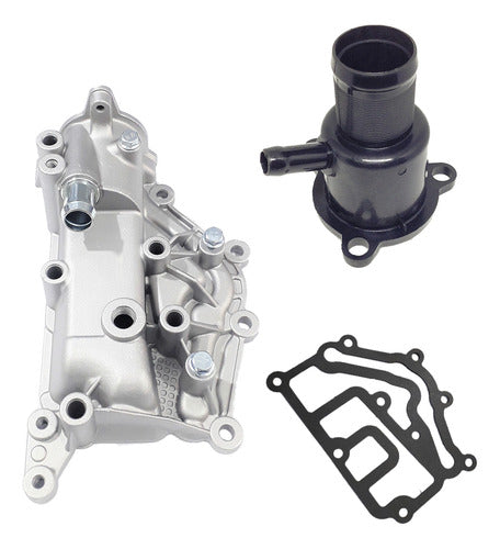 Kit Carcaça Valvula Termostatica Megane Scenic 1.6  2.0 16v - foto 4