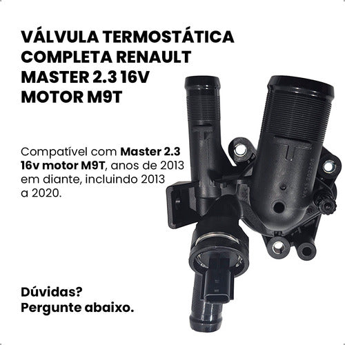 Valvula Termostatica Master 2.3 16v 2013 Em Diante Completa