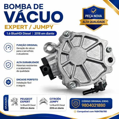 Bomba De Vacuo Expert Jumpy 1.6 Bluehdi Diesel 9804021880 - foto 3