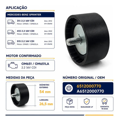 Tensor Correia Poly-v Alternador Audi A1 A3 Q3 1.4 Tfsi - foto 3