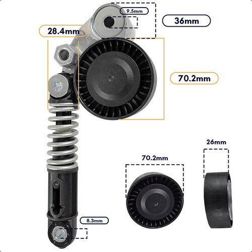 Tensor Correia Poli V Ssangyong New Actyon Korando Diesel