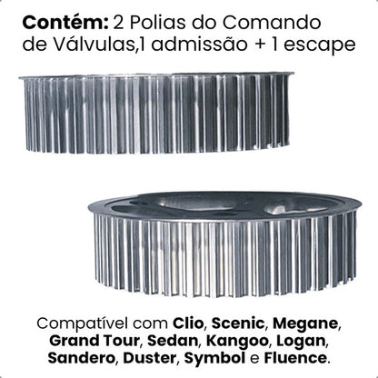 Kit Polias Comando Renault Scenic Logan Clio Sandero 1.6 16v - foto 3