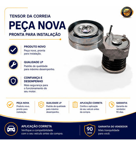 Tensor Correia Alternador Audi A3 Volkwagen Golf 1.6 8v - foto 5