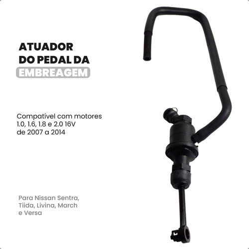 Atuador Pedal Embreagem Sentra Tiida Livina March Versa