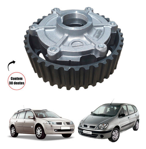 Polia Comando Eixo Variavel Admissão Megane Scenic 2.0 16v